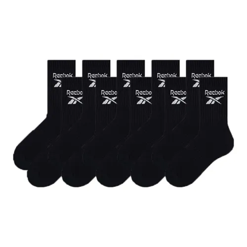 REEBOK [10 пар] Черные мужские баскетбольные носки