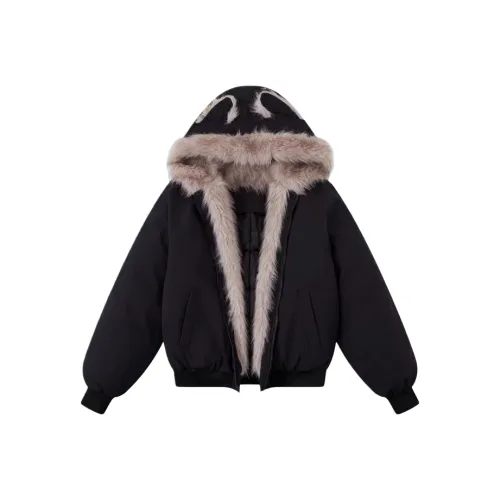 MITX Черное пальто женское пуховики