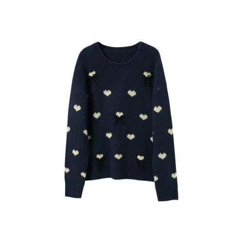 3COLOUR Темно-синий синий женский свитер