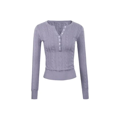 ABBY GODDESS Фиолетовый Топ Женский Трикотаж