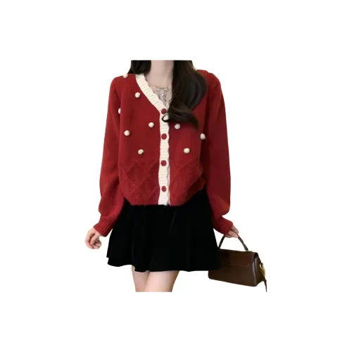 MDEHT Красный Женский Трикотаж