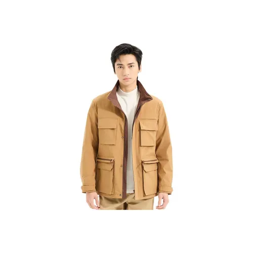 LESS IS MORE Земляной желтый Мужской пуховик