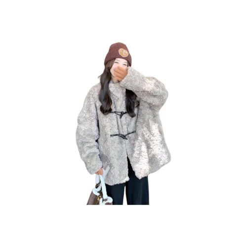 MDEHT Серый Женские Бархатные Куртки