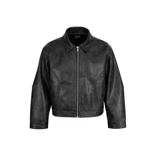 EPOWER PRESENTS Черный Унисекс Кожаные куртки