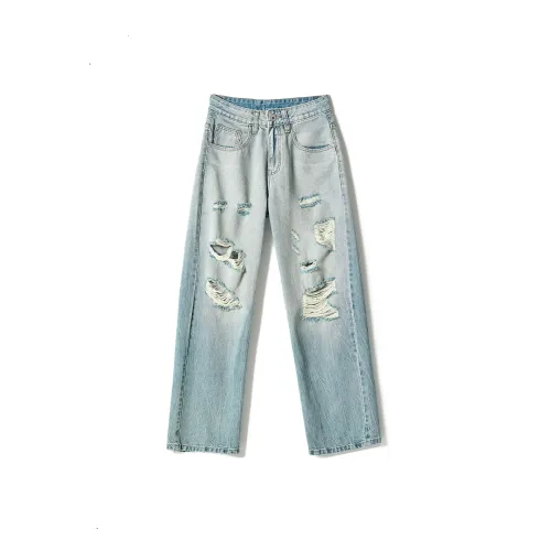 98SQUID Светло-синие унисекс джинсы