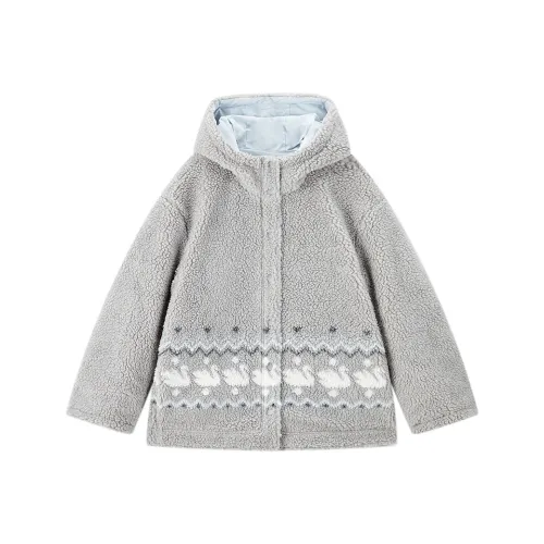 LEDIN Silver Candle Gray Women's Velvet Jackets
