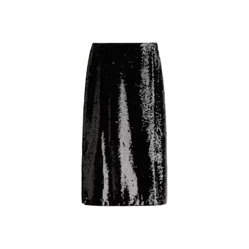 H M Черные Женские Повседневные Длинные Юбки