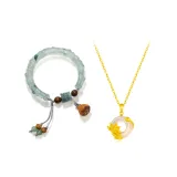 Браслет и ожерелье "Счастливый Лотос" (1 пара)