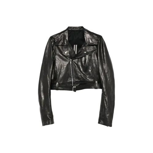 Rick Owens Черные Женские Кожаные Куртки