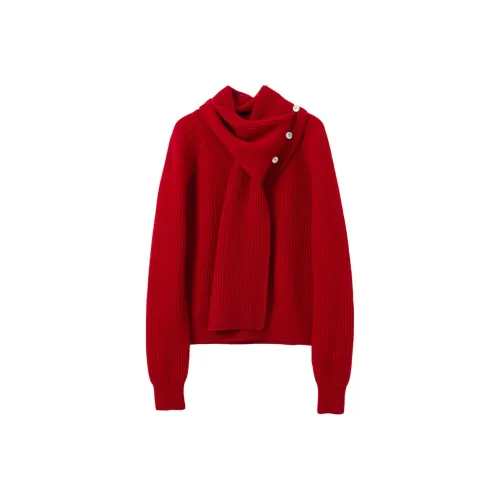 3COLOUR Pink Red Women's Knitwear