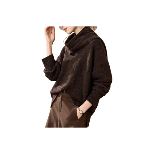 CPYT Коричневый Женский Свитер