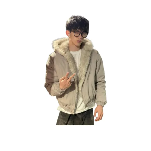 W.O.L Белый Серый Мужской Пуховик