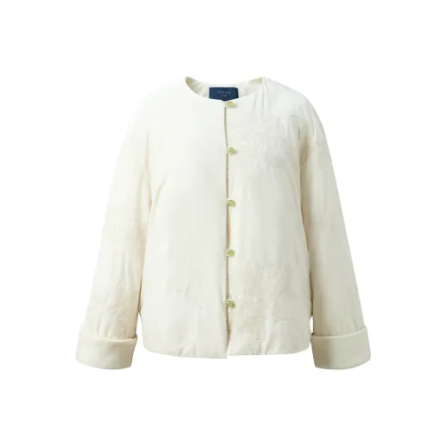 3COLOUR Ecru Женские Пуховики