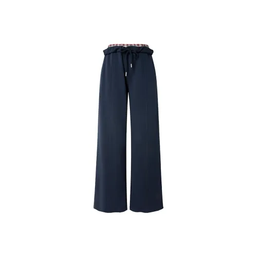 UENA Темно-синий синий в наличии женские повседневные брюки