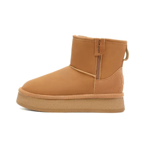 DEERWAY Короткий сноубутс женский CAMEL