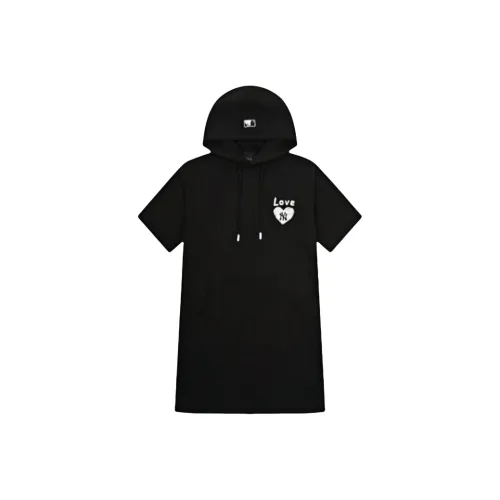 MLB Короткий рукав Платье Женское Черное