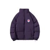 Темно-фиолетовый хлопковый пуховик