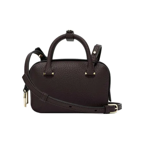 Delvau Cool Bo Taurillon Soft с рельефной текстурой Телячья кожа Одно плечо Сумка Мини Женская Ночной фиолетовый