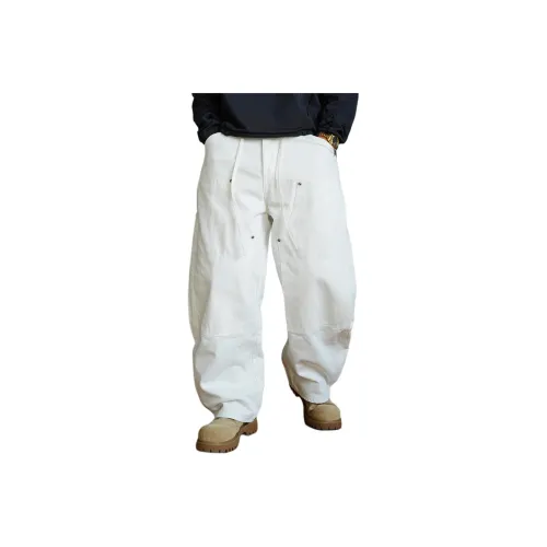 ZHANDASHUAI Белый Унисекс Карго Брюки