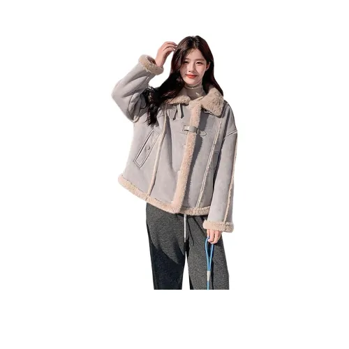 MDEHT Haze Синий Утолщенный Женский Бархатный Куртка