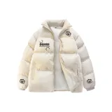 Белый хлопковый пуховик