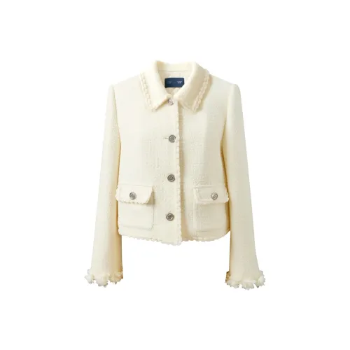 3COLOUR Молоко Белый Женский Пальто