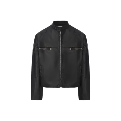 GROTEQUEL Черный Унисекс Кожаные куртки