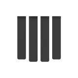 Черный [Личий зернистый текстура, магнитный, силиконовый ремешок]