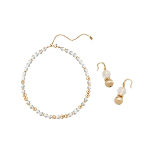 Retro Chic Брасс Золото-Покрытие Кристалл Ожерелья Женские