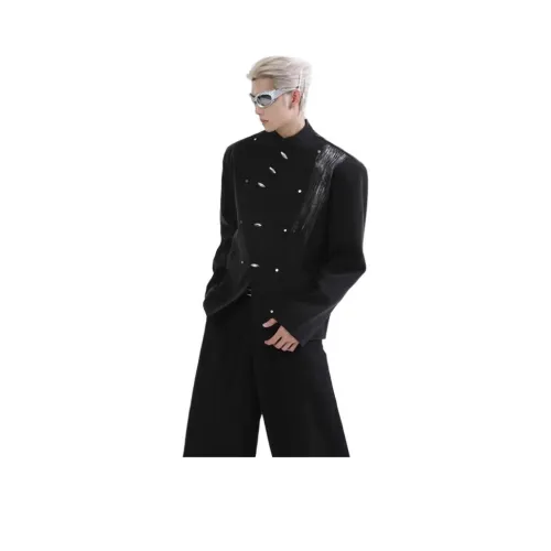 QEWBG Черный [с плечевыми накладками улучшенный] Унисекс Деловые костюмы