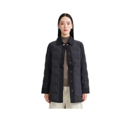 Feathered Object Премиум Черный Женские Пуховики