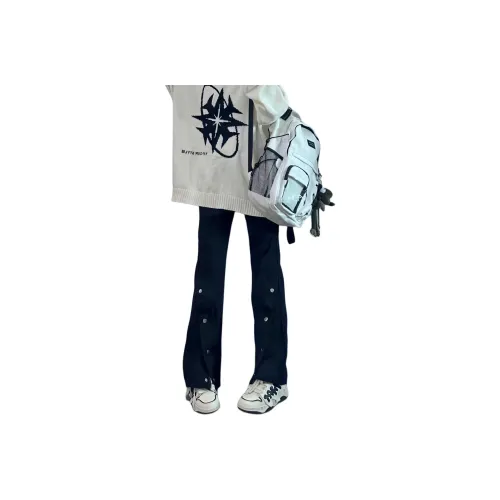 UOOHE Черные Унисекс Джинсы