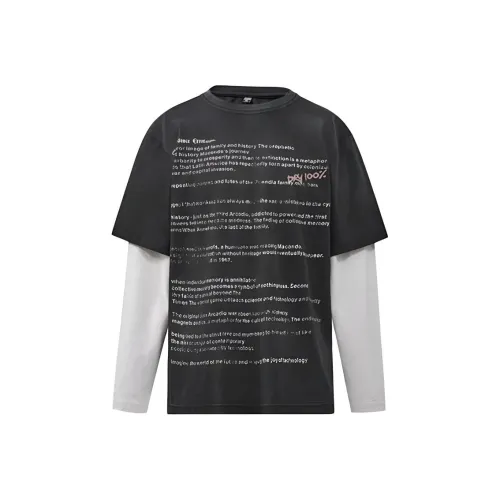 Xiyue Черный и Абрикос Мужские T-рубашки