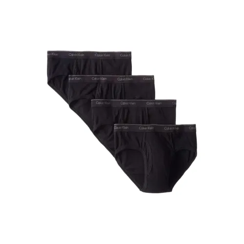 Calvin Klein 4 пачки черные мужские трусы-бикини