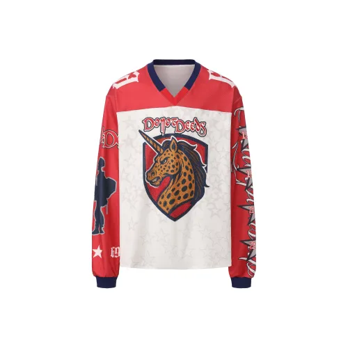 DND4DES Red Unisex T-Shirts DND4DES Красный Унисекс Футболки