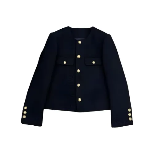 MDEHT Простые Черные Женские Куртки