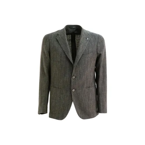 Tagliatore Черный Зеленый Мужской Деловой Костюм