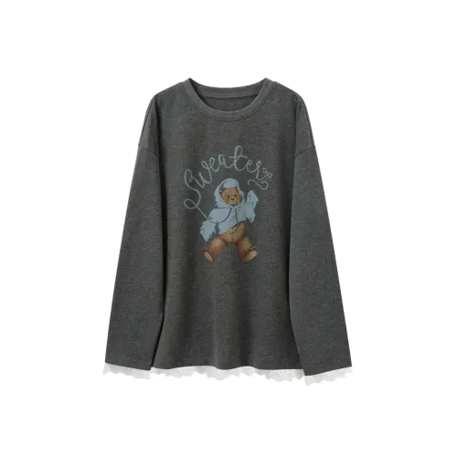 3COLOUR Рудный Серый Женские T-рубашки