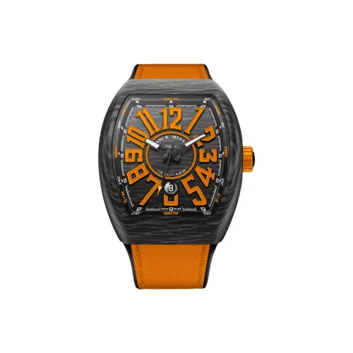 Franck Muller Автоматический Механический Механизм Унисекс Часы 44мм*53,7мм Черный