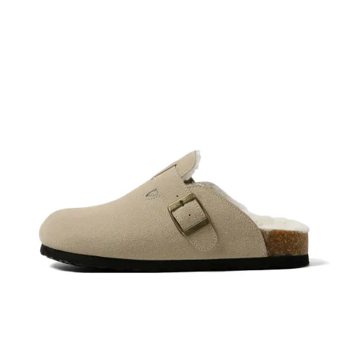 HUANQIU Домашние тапочки женские хаки