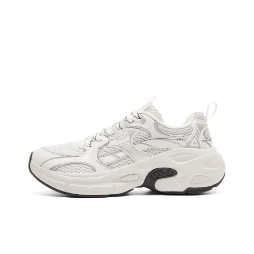 PEAK Амортизация Высота Увеличение Устойчивость к Износу Низкий Топ Толстая Подошва Мужские Туманно-Серый