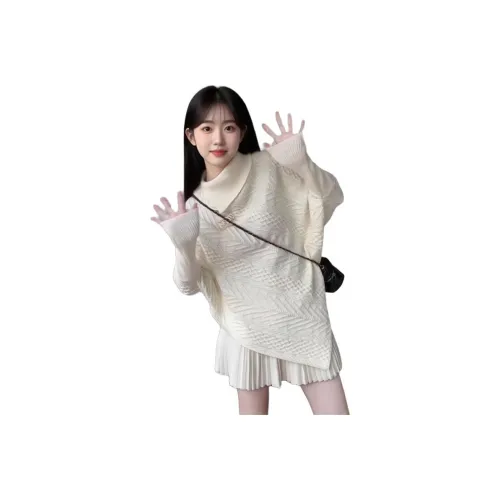 YEARNED Экрю Женская Трикотажная Одежда