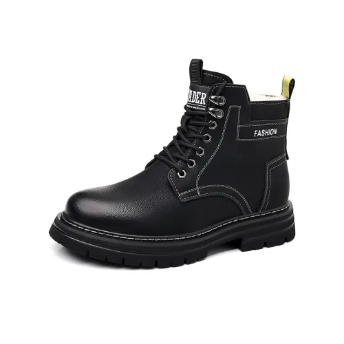 Frank Mully Сноубутсы Черный флис с подкладкой Мужской