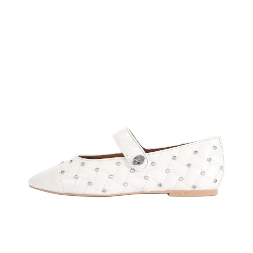 Kurt Geiger London Orbit Балет Плоская подошва Туфли Мэри Джейн Женские Белые