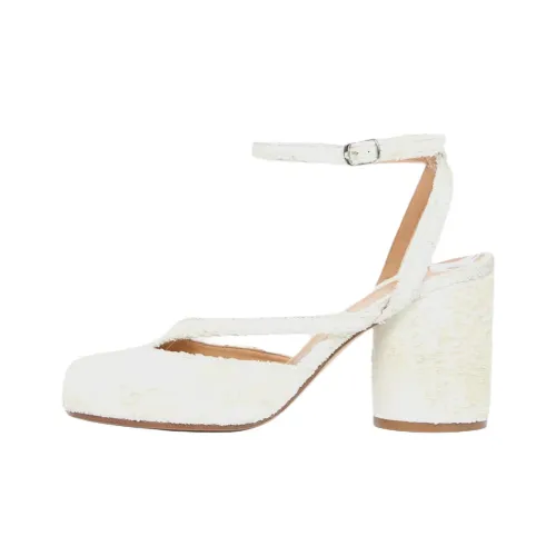 Maison Margiela Tabi Грубый каблук Высокие каблуки Женские Белые