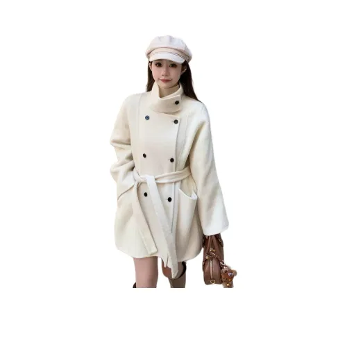 MDEHT Белый Женское Пальто