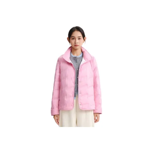 Feathered Object Малиново-розовый Женские Пуховики