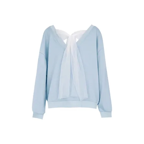 ABBY GODDESS Синий топ Женские свитшоты