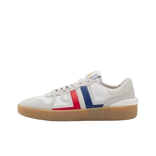 Lanvin Clay Low Top Скейтборд Кроссовки Женские Белые Серые