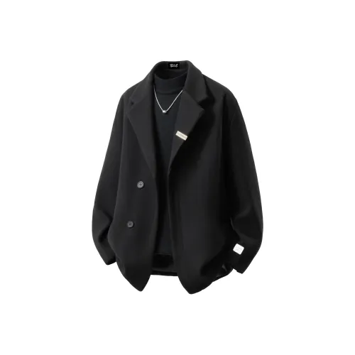 BLACK AT Черное Унисекс Пальто